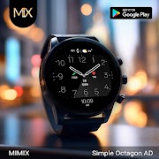 MIMIX Simple Octagon Watchface تصوير الشاشة 7
