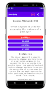 Java Quiz captura de pantalla 2