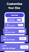 Big Font - Change text size Ekran Görüntüsü 5