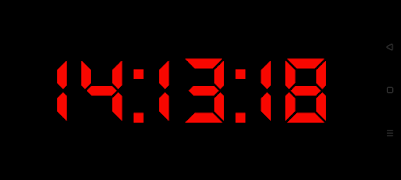 برنامه‌نما Fullscreen Clock عکس از صفحه