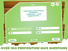 Lernpräpositionen Quiz App Plakat