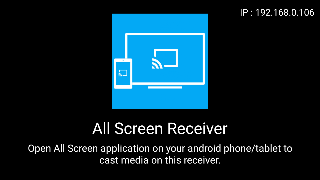 All Screen Receiver Plakat