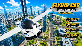 برنامه‌نما Flying Car Game driving عکس از صفحه