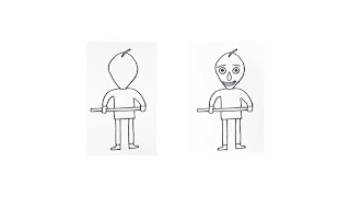 3 Schermata Come disegnare Baldi