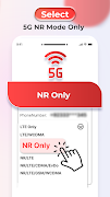 5G NR Mode Only: 5G Speed Test capture d'écran 2