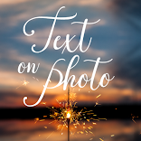 Add text to photos: fonts art