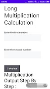 1 Schermata Long Multiplication