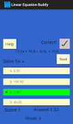 2 Schermata Linear Equation Buddy