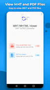 برنامه‌نما Mhtml Viewer: MHT to pdf عکس از صفحه
