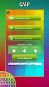 Teclado Temas Multicolorido imagem de tela 1