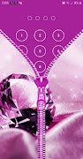 Diamond Zipper Lock Screen 截图 5