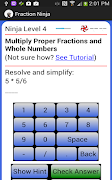 برنامهنما Fraction Ninja عکس از صفحه