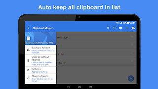 برنامه‌نما Clipboard Master عکس از صفحه