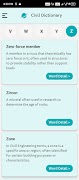 برنامه‌نما Civil Dictionary عکس از صفحه