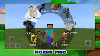 Morph Mod for Minecraft PE постер