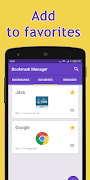 Bookmark manager imagem de tela 1