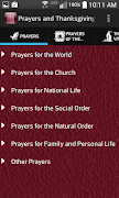 1 Schermata Prayers and Thanksgivings