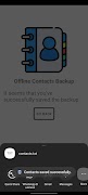 オフライン連絡先のバックアップ スクリーンショット 3