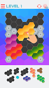Hexagon Graph: Geometry Puzzle poster