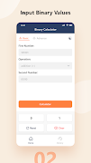 Binary Calculator ảnh chụp màn hình 1