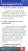 Project Management Plan FAQ постер