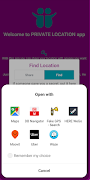 برنامه‌نما Private Location عکس از صفحه