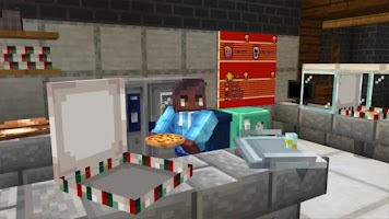 Pizzeria - mod for minecraft ảnh chụp màn hình 1