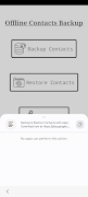 برنامه‌نما Offline Contacts Backup عکس از صفحه