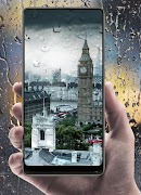 Дождь живые обои imagem de tela 3