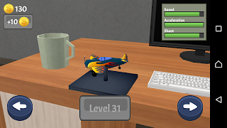 Toy plane simulator 3d penulis hantaran