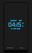 Digital Clock Wallpaper-poster