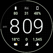 Simple Digital Watch Face imagem de tela 7