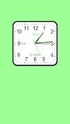 برنامه‌نما Analog Clock Square عکس از صفحه