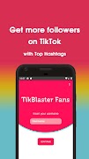TikBlaster - Fans & Followers & Likes & Hearts पोस्टर