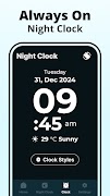 برنامه‌نما ساعت دیجیتال - ساعت زنگدار عکس از صفحه