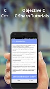 C C++ Objective C and C Sharp Tutorials capture d'écran 6