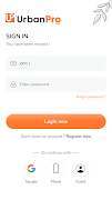 Urban Pro User App UI kit screenshot 1