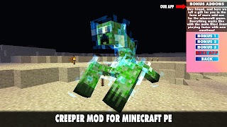 Creeper Mod for Minecraft PE ポスター