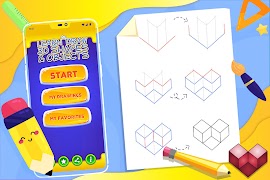 Learn How to Draw 3D Shapes اسکرین شاٹ 5