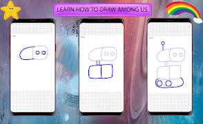 برنامه‌نما How to Draw Among Us عکس از صفحه