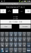 Trinomial Factoring Wizard screenshot 2