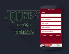 Learn jQuery Offline Tutorials ảnh chụp màn hình 2