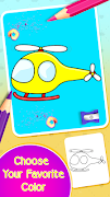 Planes Drawing & Coloring Book screenshot 2