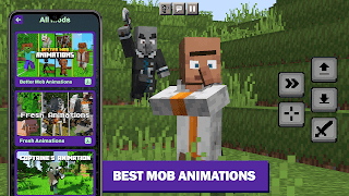 1 Schermata Mob Animations Addon Minecraft
