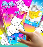 Cute kitty live wallpaper screenshot 2