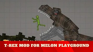 T-Rex Mod For Melon Playground ảnh chụp màn hình 1