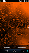 Raindrops Live Wallpaper Ekran Görüntüsü 6