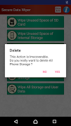 Wipe Mobile Phone Storage with تصوير الشاشة 5