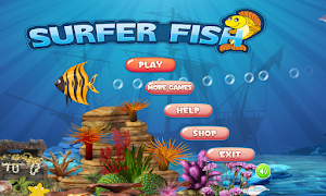 پوستر Surfer Fish