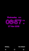 Neon Digital Clock Live WP स्क्रीनशॉट 4